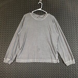 Free People Gray Long Sleeve Thermal Top Women's Small We‎ The Free Slouchy Fit